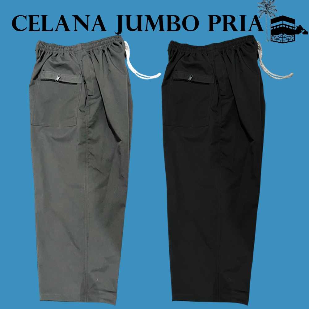 Jual Celana Jumbo Pria Warna Hitam Abu Sirwal Sholat Dan Daily Dalaman Gamis Shopee Indonesia