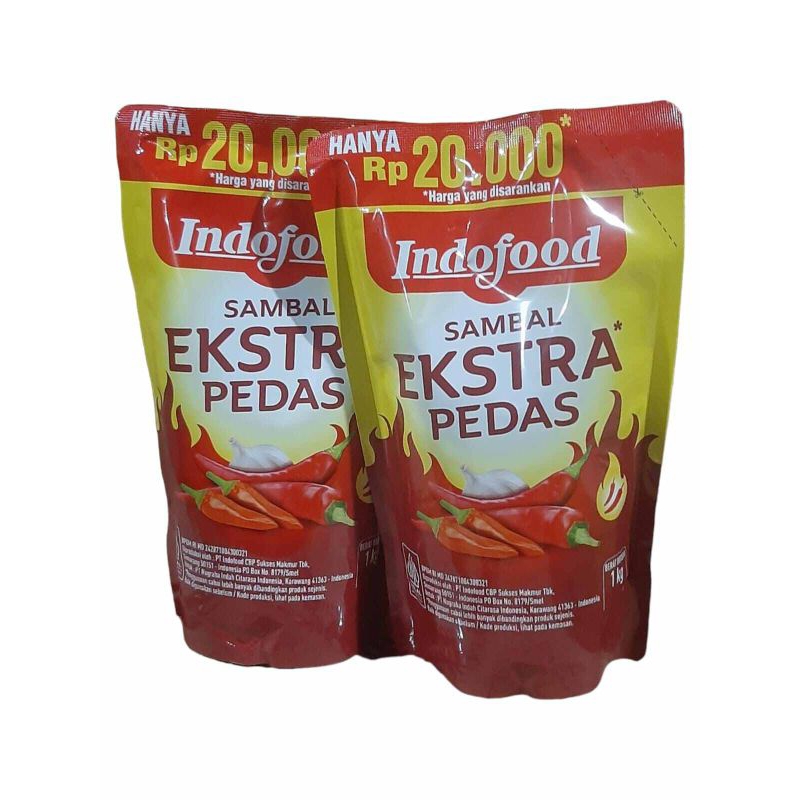 Jual SAOS SAMBAL EKSTRA PEDAS INDOFOOD 1KG | Shopee Indonesia