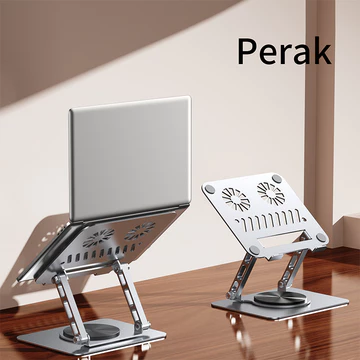 COOBOWE Stand Holder Laptop Stand Aluminium 360° Rotatable Foldable Penyangga Laptop Portable