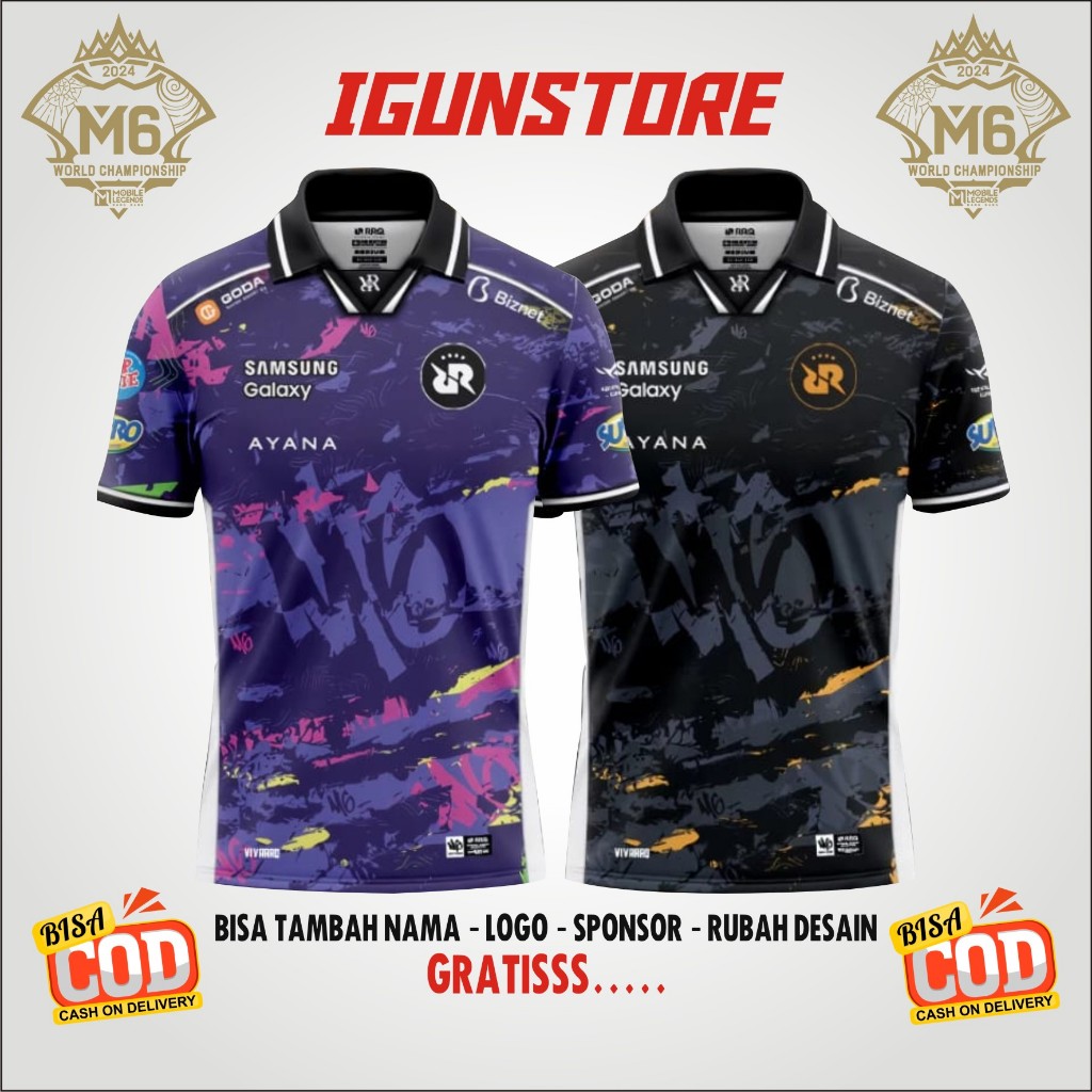 Jual JERSEY KAOS RRQ M6 WORLD SERIES EDITION 2024 TERBARU FREE REQUEST ...