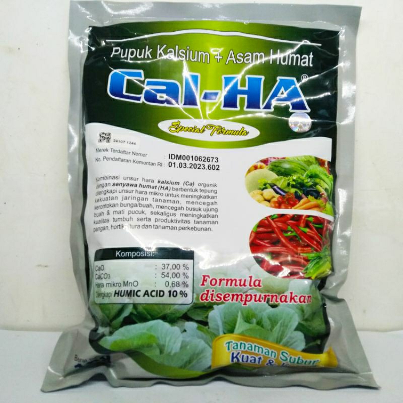 Jual CAL-HA 1 KG CALHA PUPUK KALSIUM ASAM HUMAT KEMASAN PABRIK | Shopee ...
