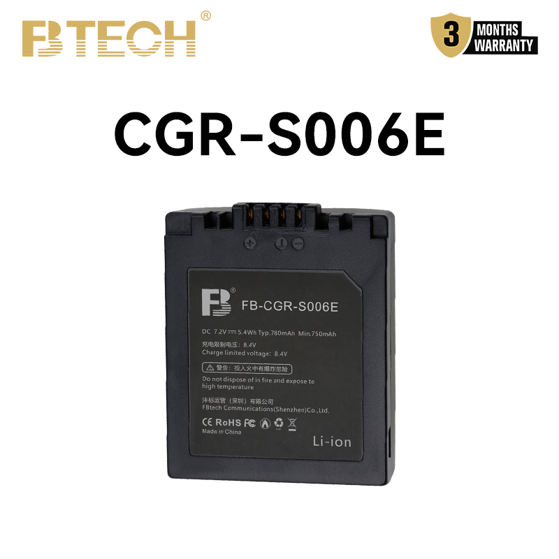 Caricatore per Panasonic CGR-S006E CGR-S006 CGA-S006E CGA-S006 8,4V 12V