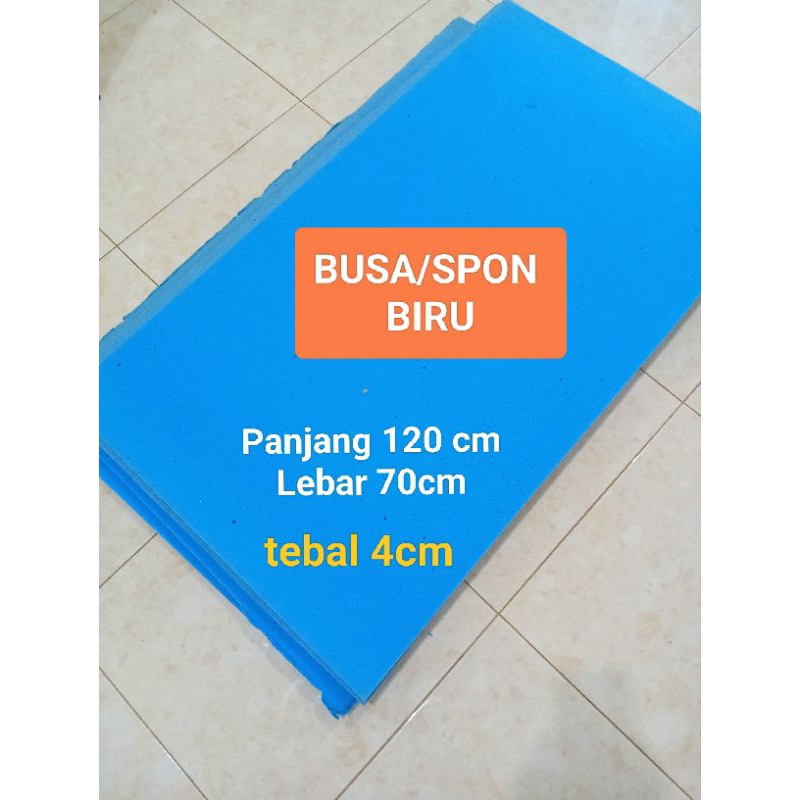 Jual Busa spon lembaran Biru tebal 4cm 70cmx120 cm | Shopee Indonesia