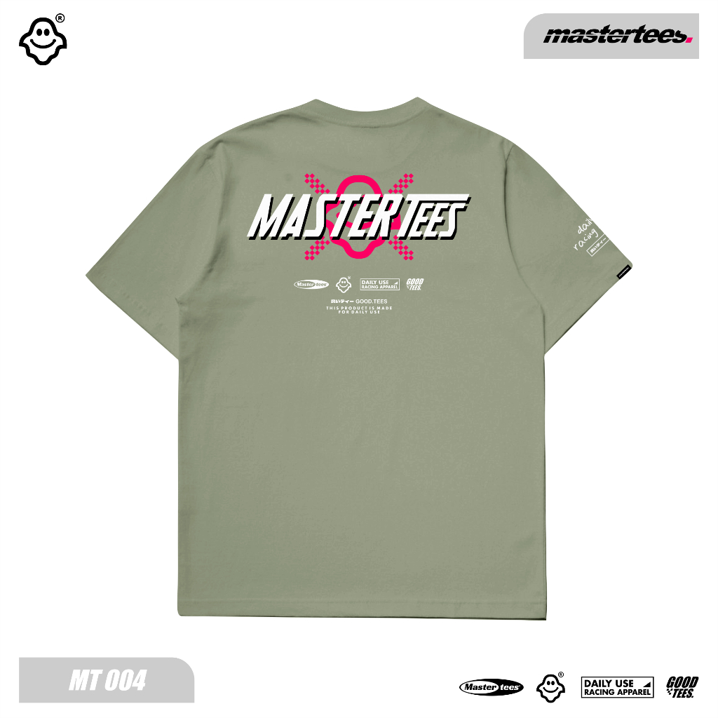 Jual Kaos Racing MASTERTEES FONT LOGO | MT004 - Sage [Kaos Racing ...
