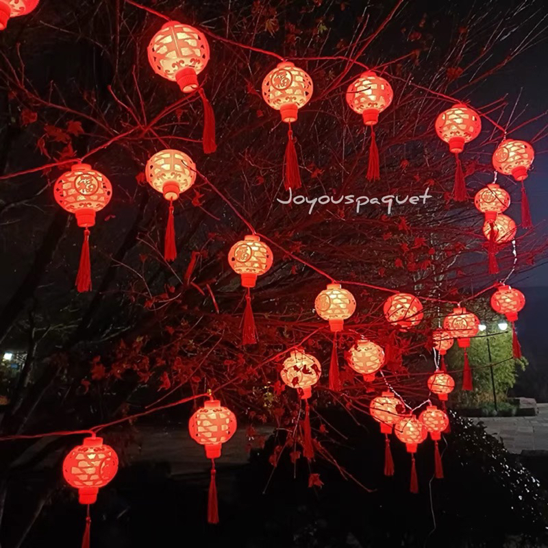 Jual Lampu lampion LED imlek CNY Chinese New Year dekorasi hiasan pohon ...
