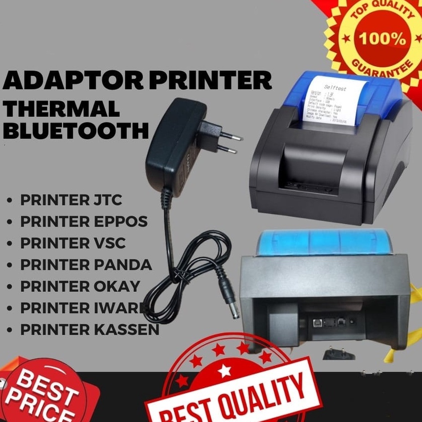 Jual Model Populer ORIGINAL Adaptor Printer Bluetooth Thermal 9V 2A ...
