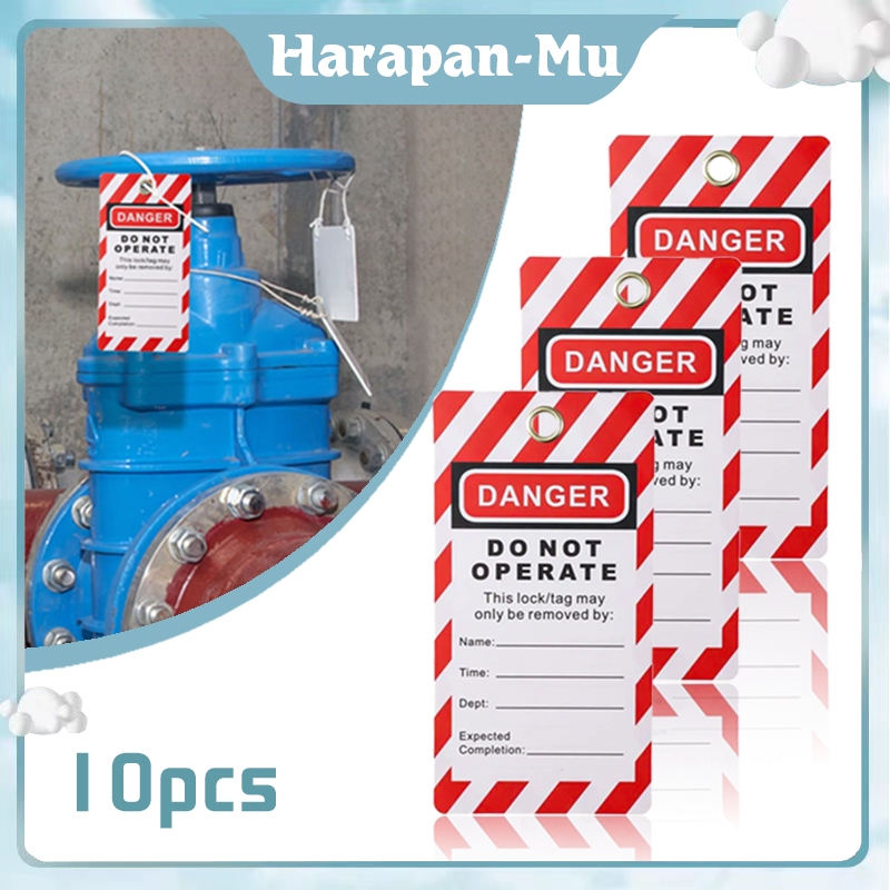 Jual Lock Out Tag Out 10pcs Danger Tag Do Not Operate Label Jangan ...