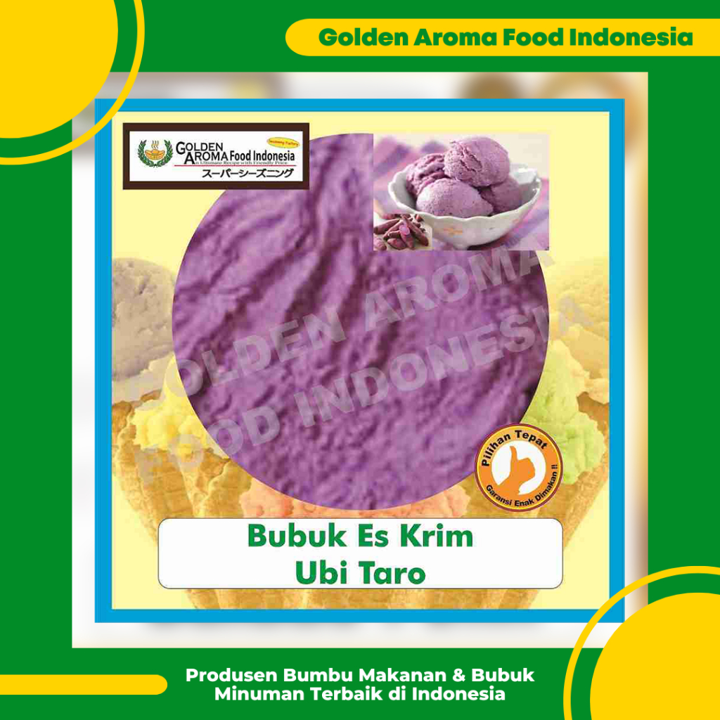 Jual Bubuk Es Krim Rasa Taro 1 Kg l Serbuk Ice Cream Powder Ubi Taro ...