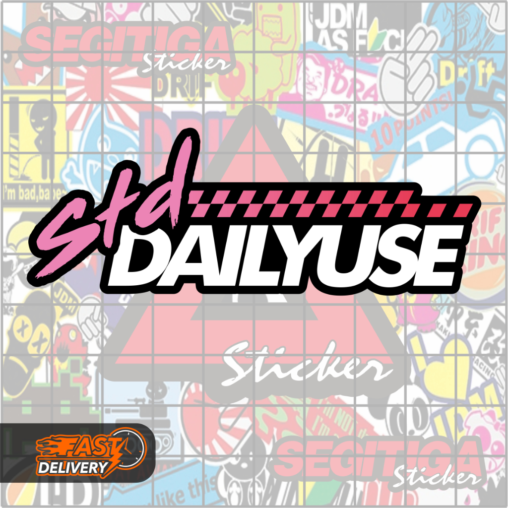 Jual Sticker Std Dailyuse Ukuran 9x3.4 Cm | Shopee Indonesia