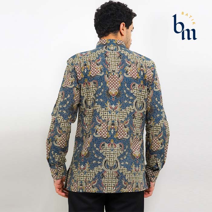 Jual Banyu Mili Kemeja Slimfit Batik Lengan Panjang Dharma Coklat