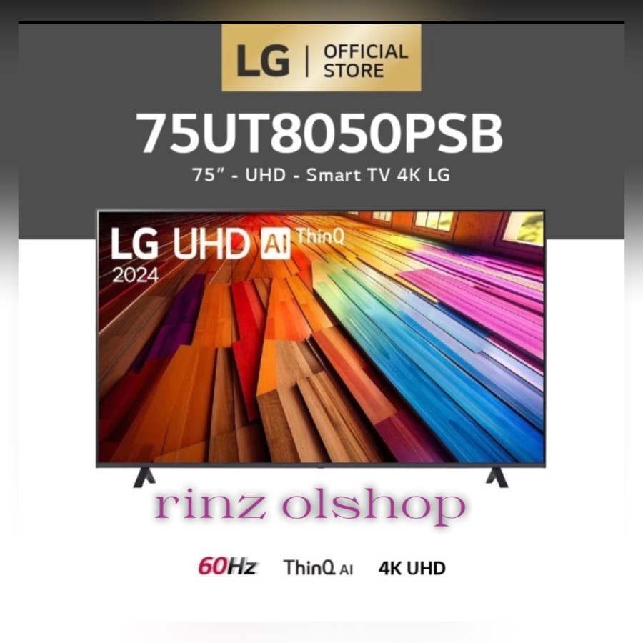 Jual LG 75UT8050 SMART TV UHD 4K THINQ AI 75UT8050PSB | Shopee Indonesia