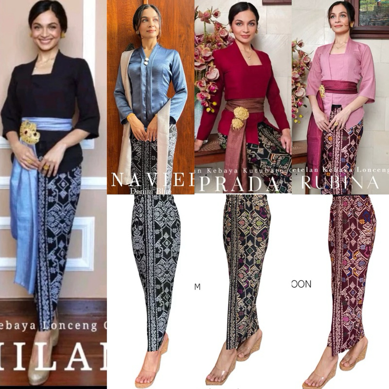 Jual ROK SONGKET BALI DIORAMA KNIT STRETCH WARNA BARU MONOCHROME | ROK ...