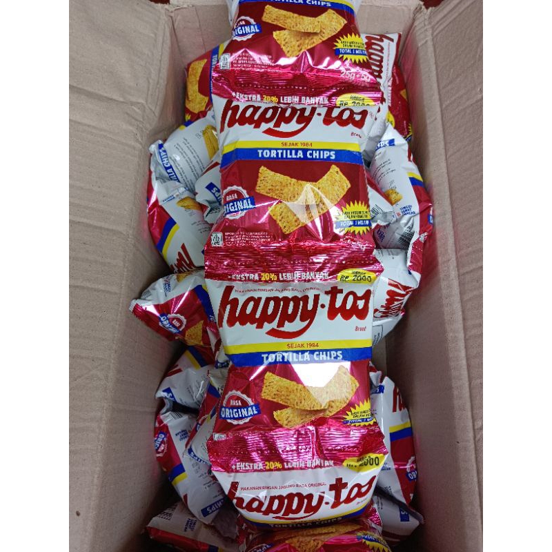 Jual Happy Tos Tortilla Chips 1 Renceng | Shopee Indonesia