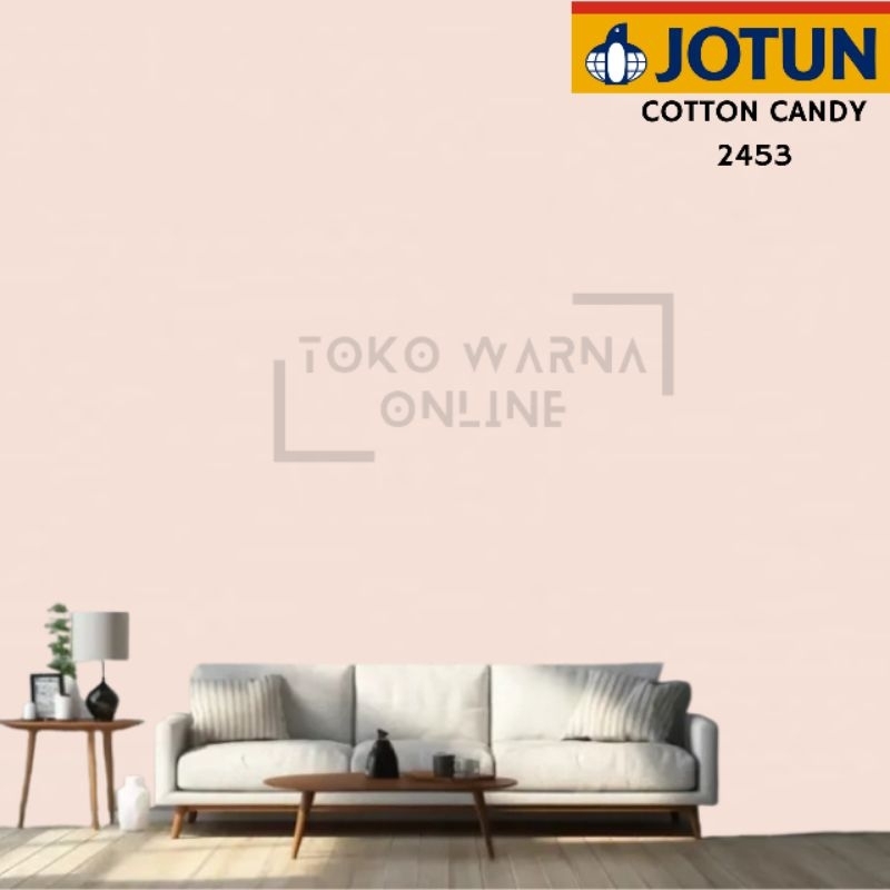 Jual CAT TEMBOK INTERIOR JOTUN SERIES - COTTON CANDY 2453 (GALON ...