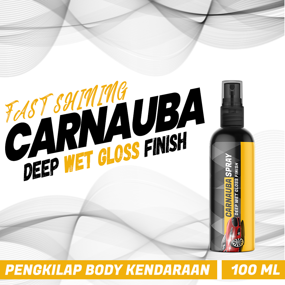 Jual K012 Spray Carnauba Wax Pengkilap Body Motor Mobil Hidrofobik