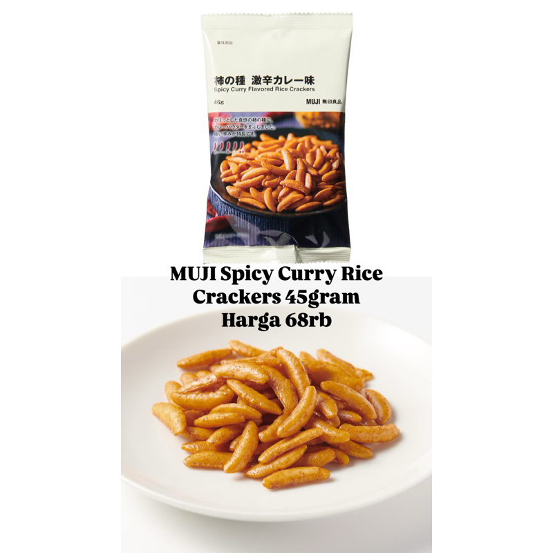 Jual MUJI Chocolate Rice Cracker Snack / Corn Snack / Curry PO Muji ...
