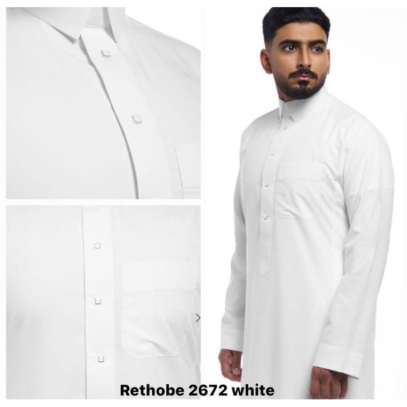 Jual Jubah Rethobe White (2672) | Shopee Indonesia