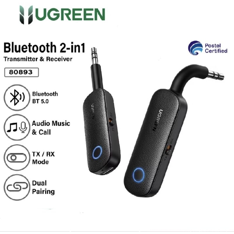 Jual UGREEN 80893 Bluetooth Audio Transmitter Receiver 2in1 Mode RX TX ...