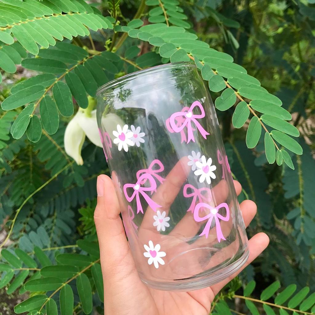 Jual Gelas coquette/ gelas pita bunga/ Coquette glass cup/ gelas ...