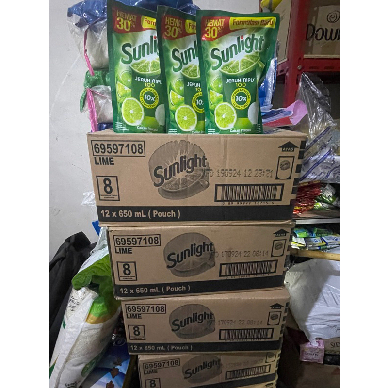 Jual sunlight 650 ml 1 dus | Shopee Indonesia