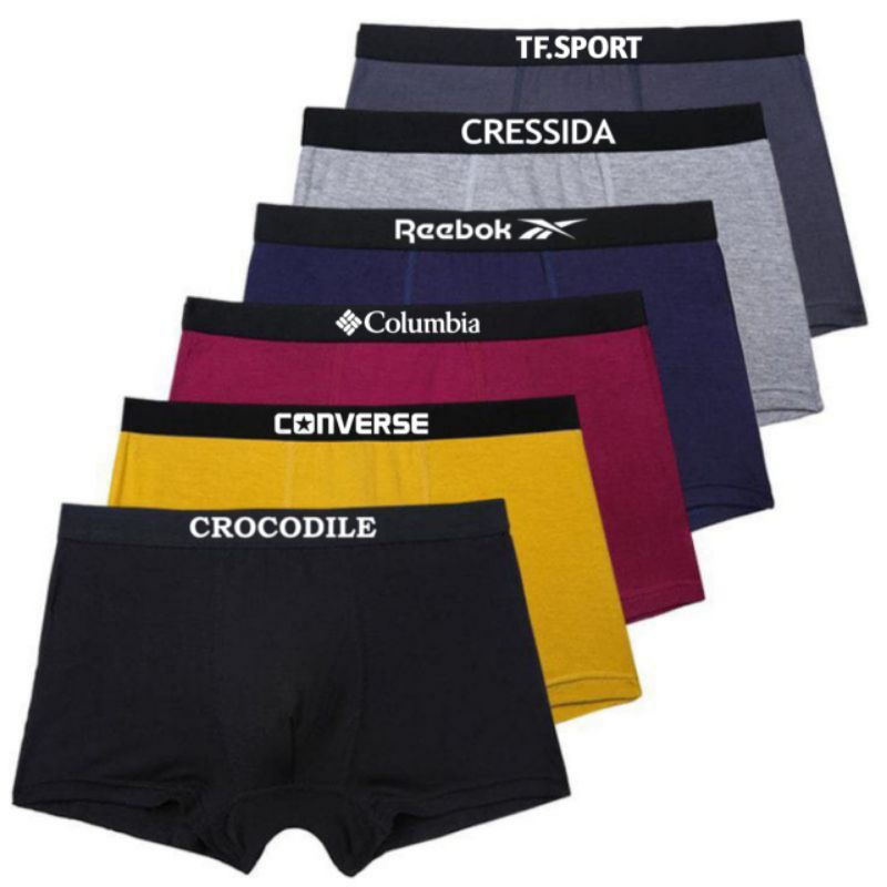 Jual Boxer Celana Dalam Pria Dewasa Terbaru Isi 6 pcs Celana Boxer ...