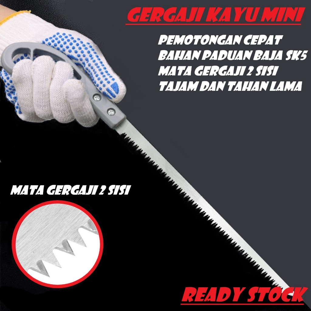 Jual Gergaji kayu mini bonsai pruning gergaji tangan ekor ayam manual ...