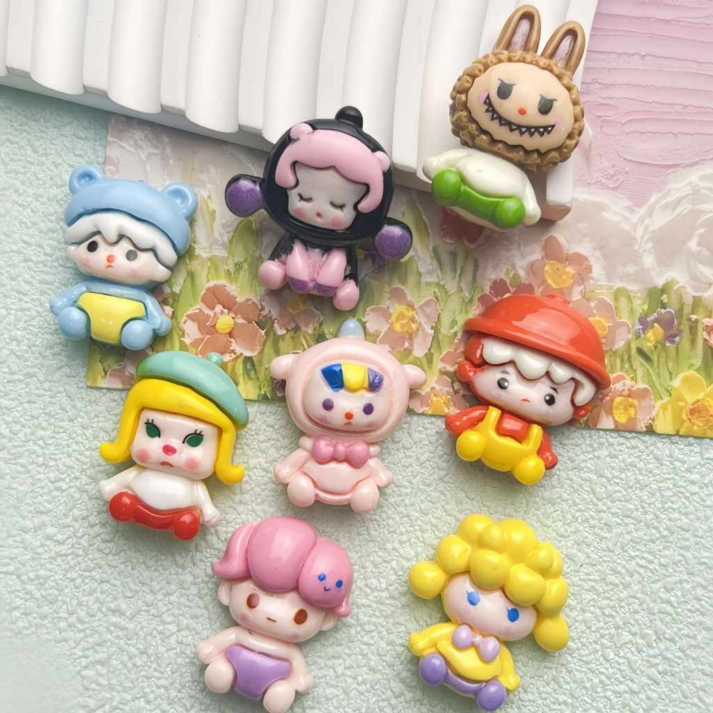 Jual Jibbitz Charm Karakter SkullPanda DImoo Labubu So On Bahan Clay ...