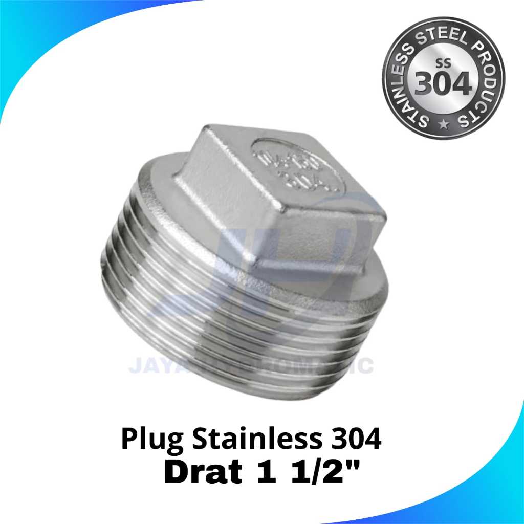 Jual Plug Stainless 304 drat 1 1/2