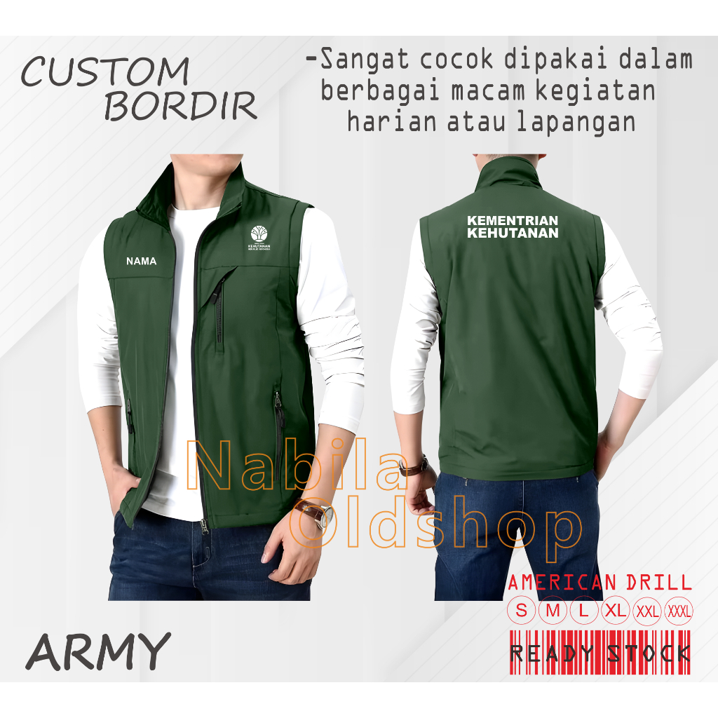 Jual ROMPI OUTDOOR PRIA DAN WANITA ROMPI KEMENTEREIAN KEHUTANAN ROMPI ...