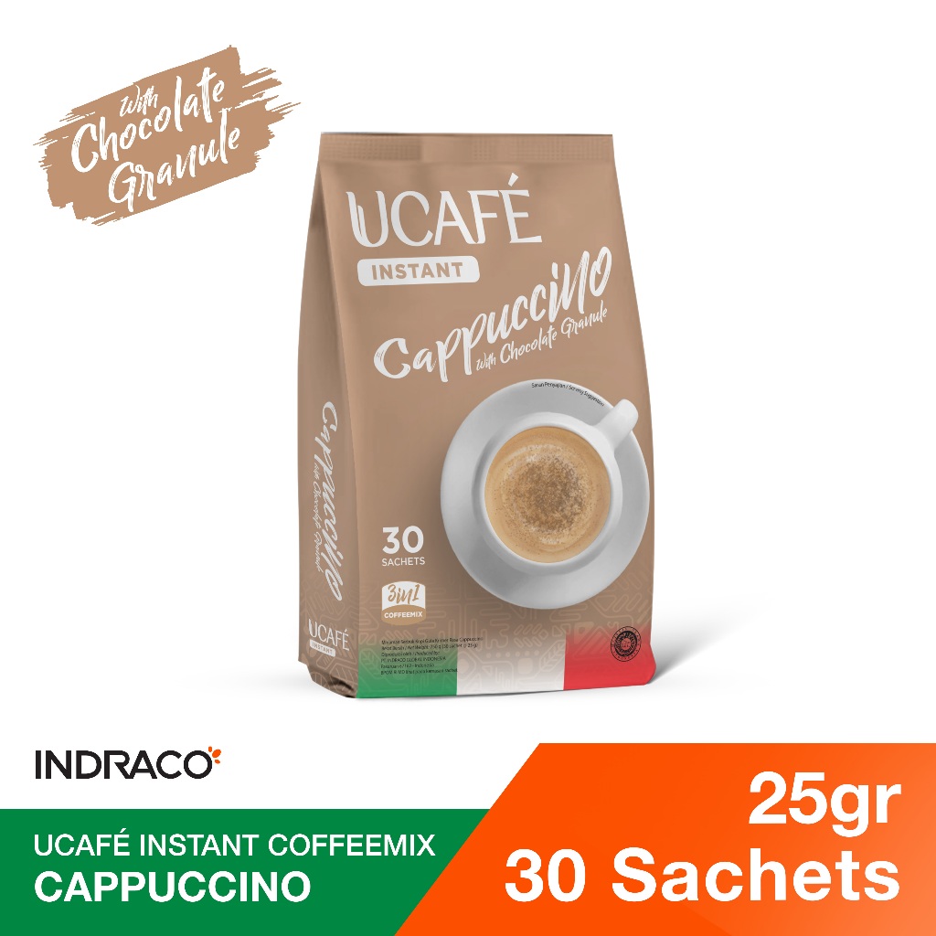 Jual UCAFE Instant Coffee Cappuccino P30 (30 sachets x 25g) | Shopee ...