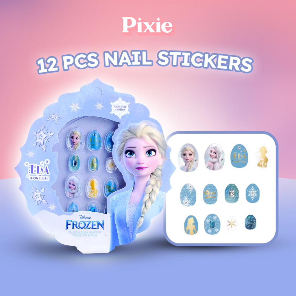 Jual PIXIE X DISNEY | Nail Art Stickers Elsa Frozen Edition Original ...