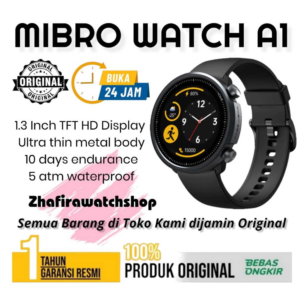Jual mibro a1 smartwatch bergaransi resmi | Shopee Indonesia
