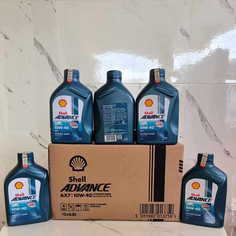 Jual Oli Shell AX7 4t 10w-40 800ML perdust | Shopee Indonesia