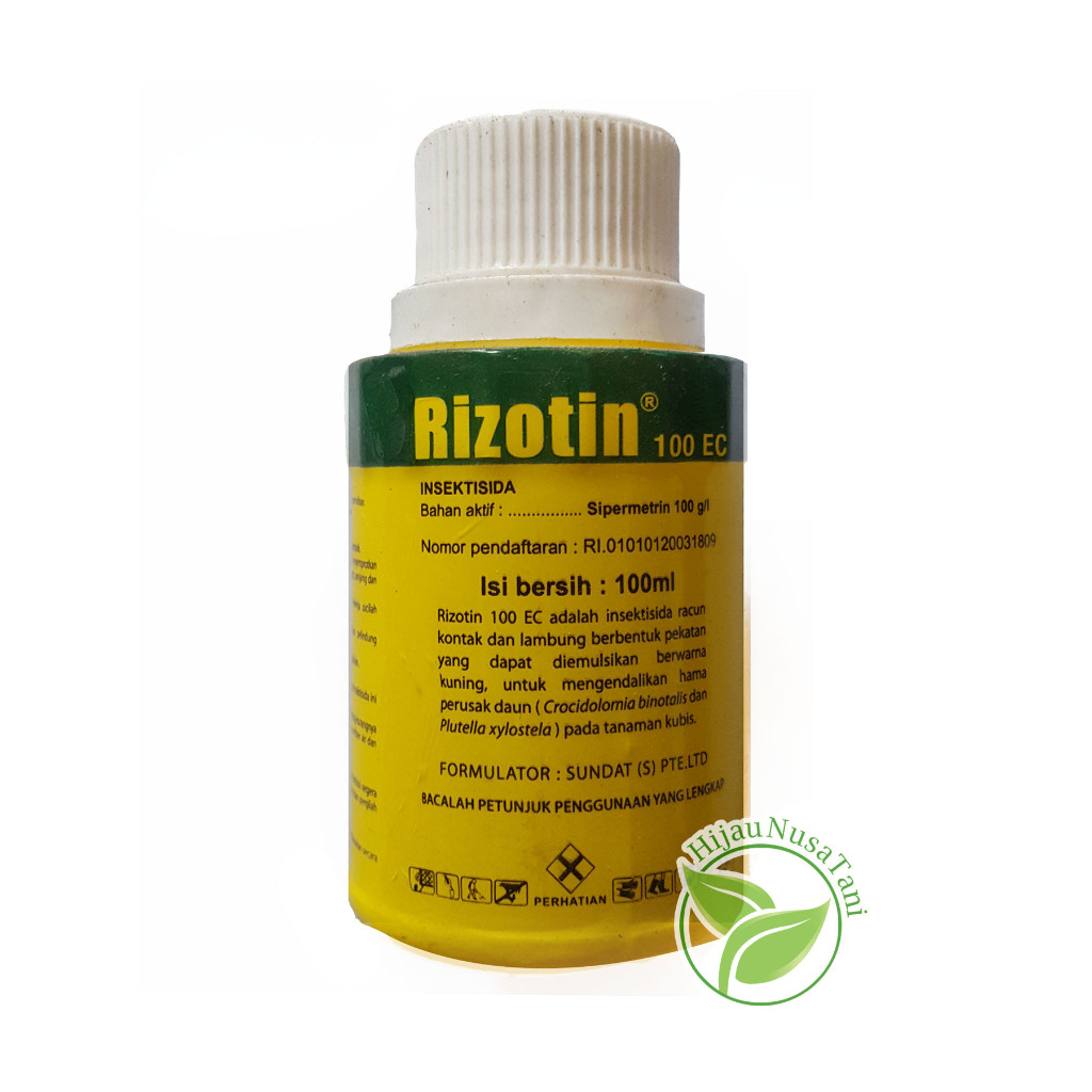 Jual Insektisida RIZOTIN 100EC 100ml - pestisida obat pembasmi hama ...