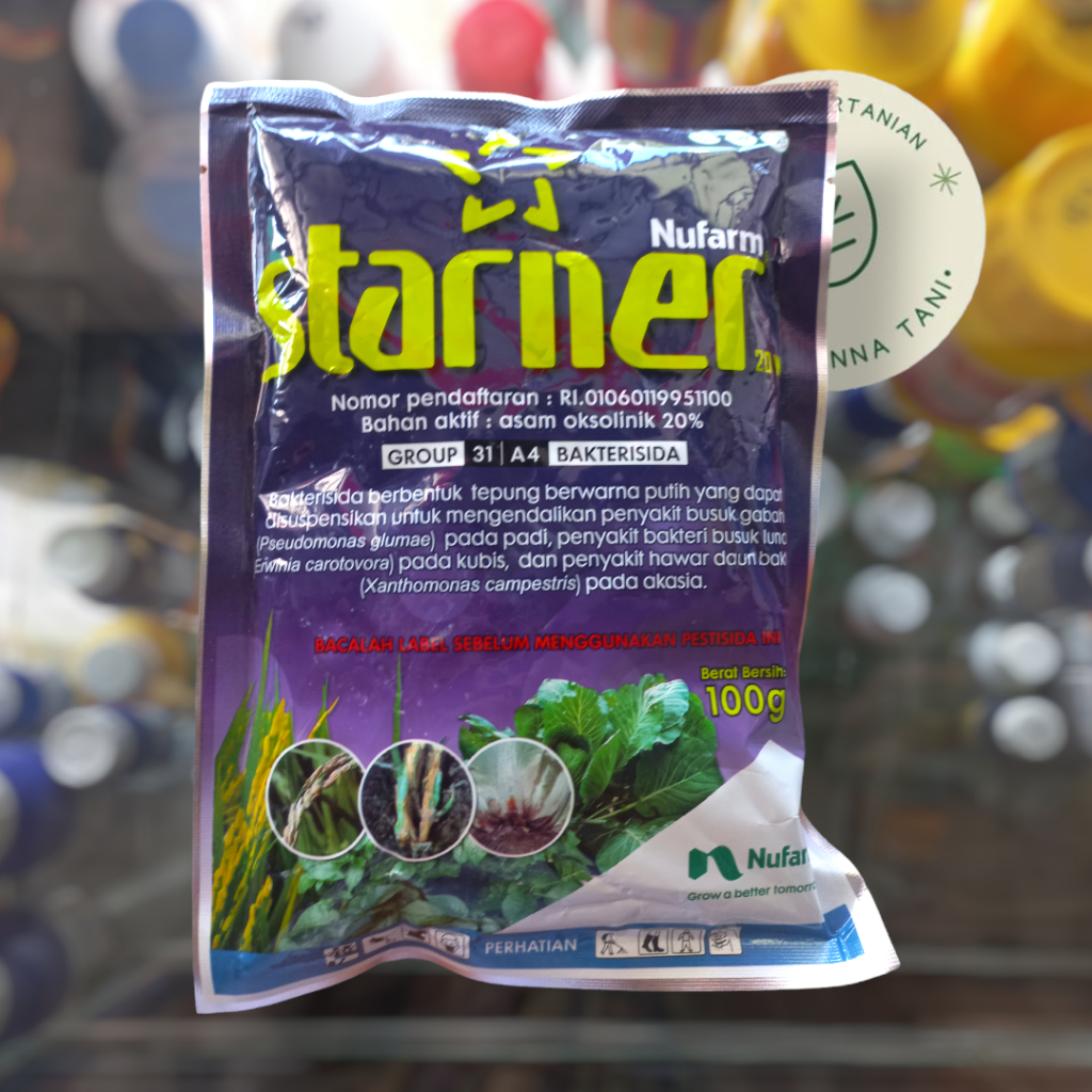 Jual BAKTERISIDA STARNER 20WP NUFARM – PENGENDALI PENYAKIT BUSUK GABAH ...