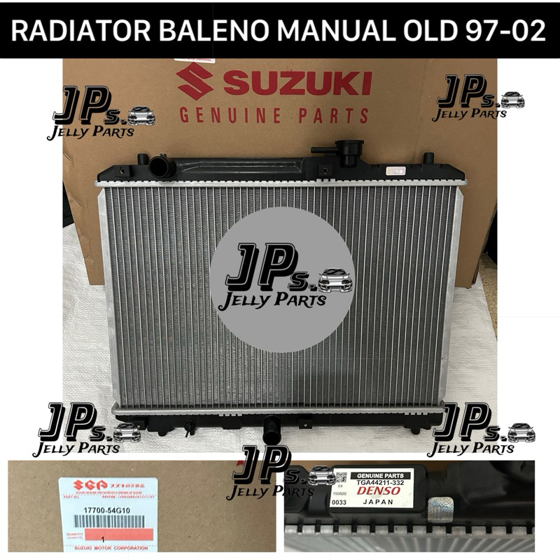 Jual RADIATOR ASSY BALENO LAMA MANUAL 1997-2002 ASLI ORIGINAL DENSO ...