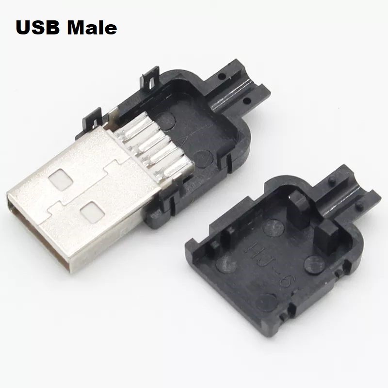 Jual Soket USB Kosong 4pin solder Socket Connector varian USB A Male ...