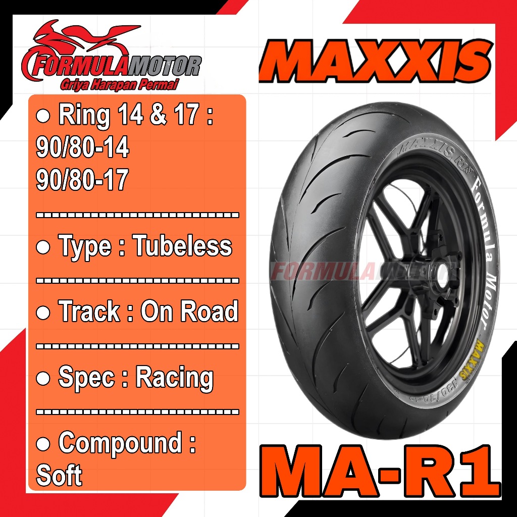 Jual Maxxis MA-R1 Racing Soft Compound Tubeless - Ban Balap/Racing ...