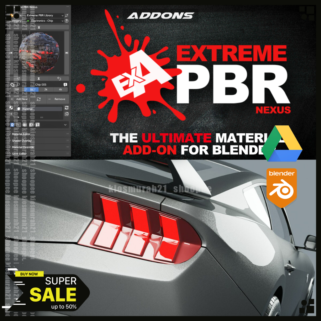 Jual Extreme PBR Nexus 3D Blender addons Plugin Terbaru | Shopee Indonesia