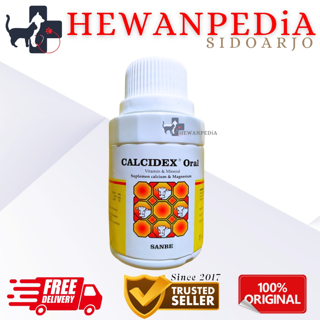 Jual CALCIDEX ORAL 100 ml Obat Milk Fever, Hypocalcemia Hewan, Ternak ...