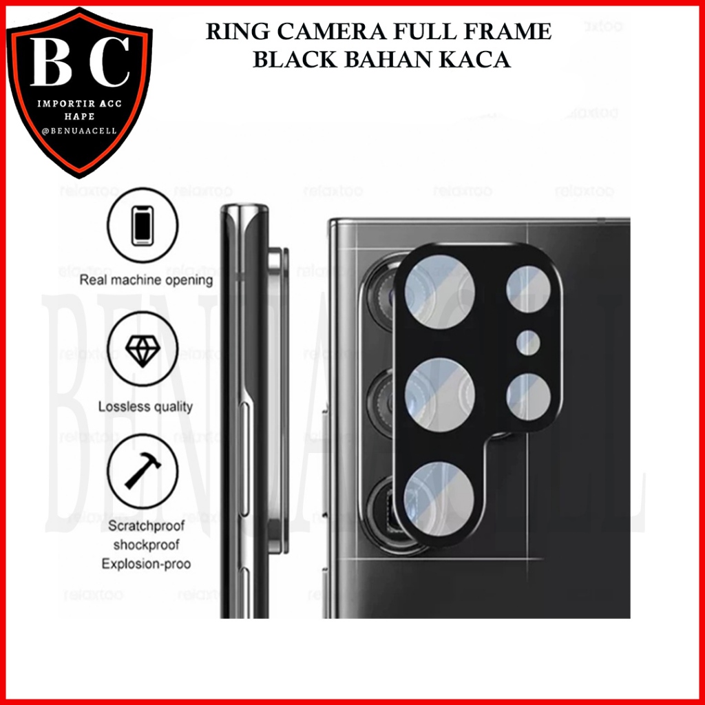 Jual RING CAMERA FULL FRAME BLACK BAHAN KACA FOR SAMSUNG A07 A06 A05 ...