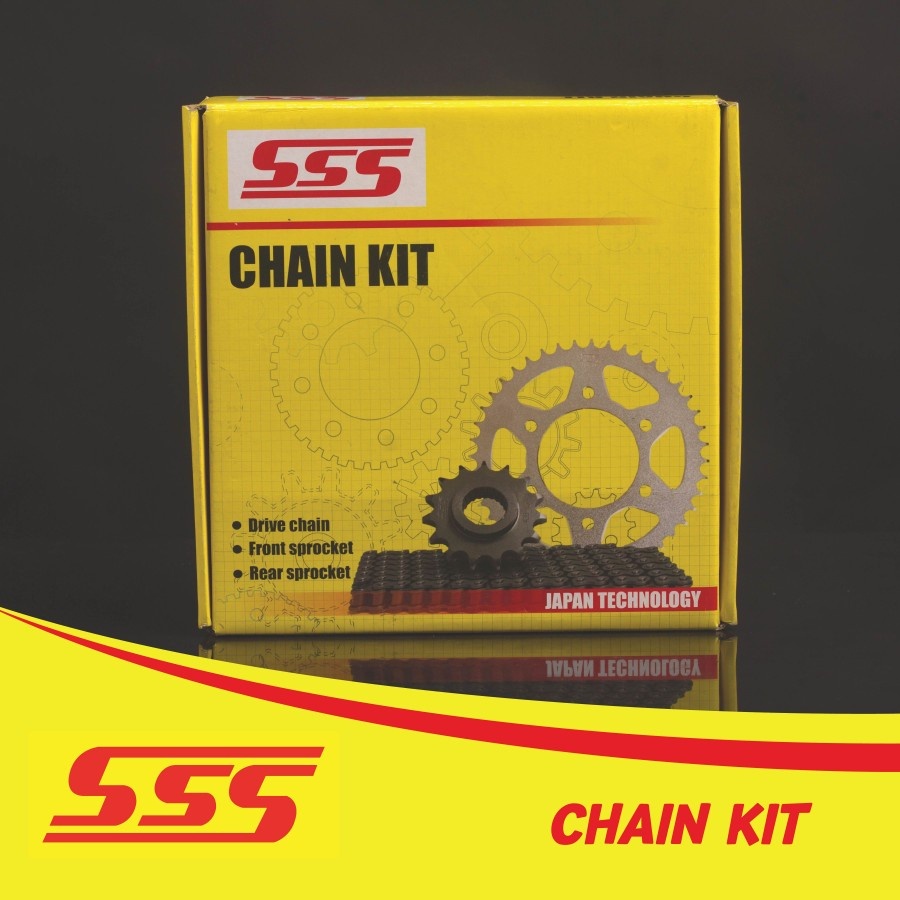 Jual SSS Chain Kit Gear Set Baja Yamaha Scorpio Lengkap Gear Depan ...
