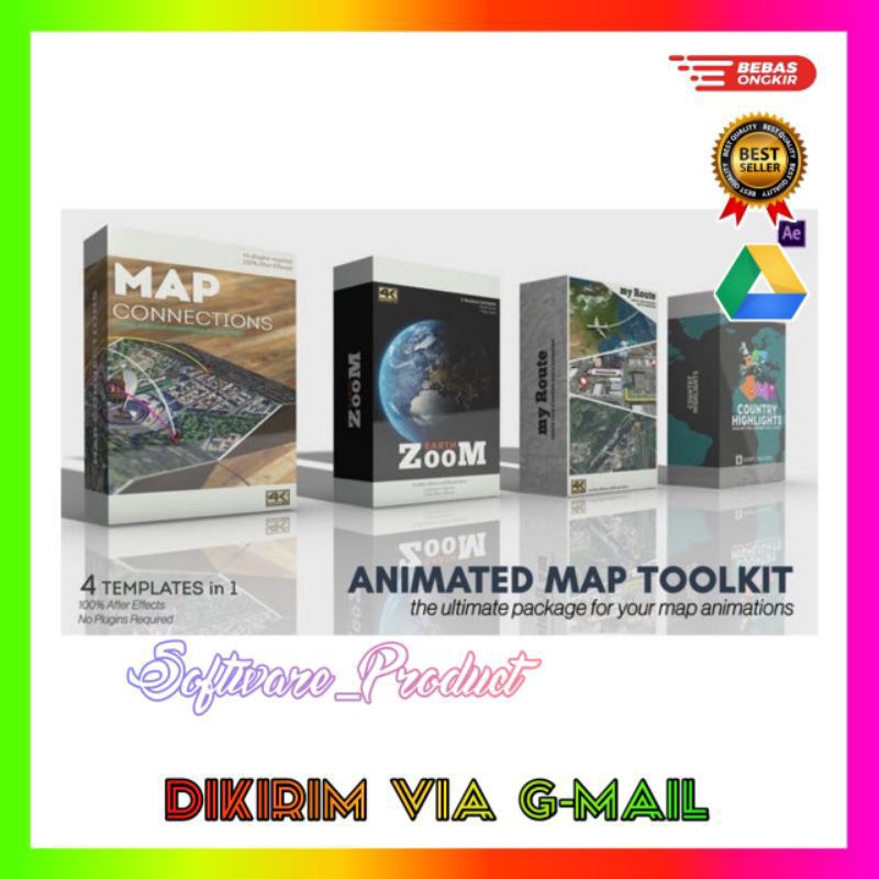 Jual Animated Map Toolkit - AE Project | Shopee Indonesia