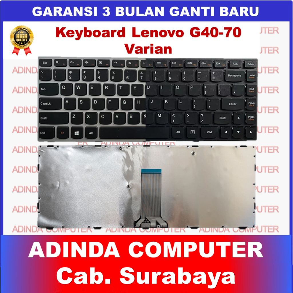 Jual Keyboard Laptop Lenovo G40-70 B40-30 B40-45 B40-70 G40-30 G40-45 ...