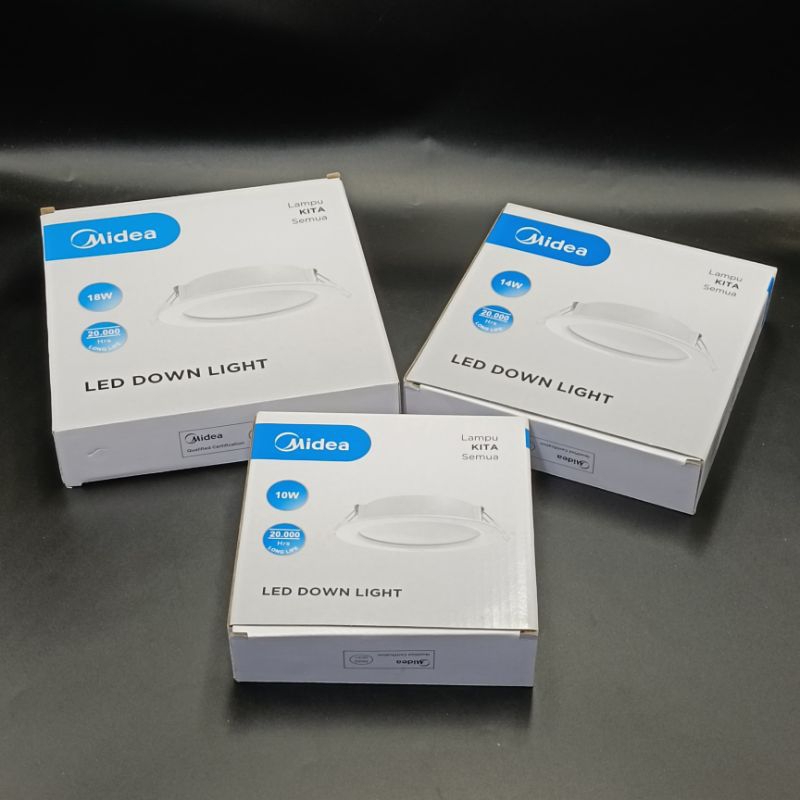 Jual LAMPU MIDEA LED DOWN LIGHT 18W / 14W / 10W | Shopee Indonesia
