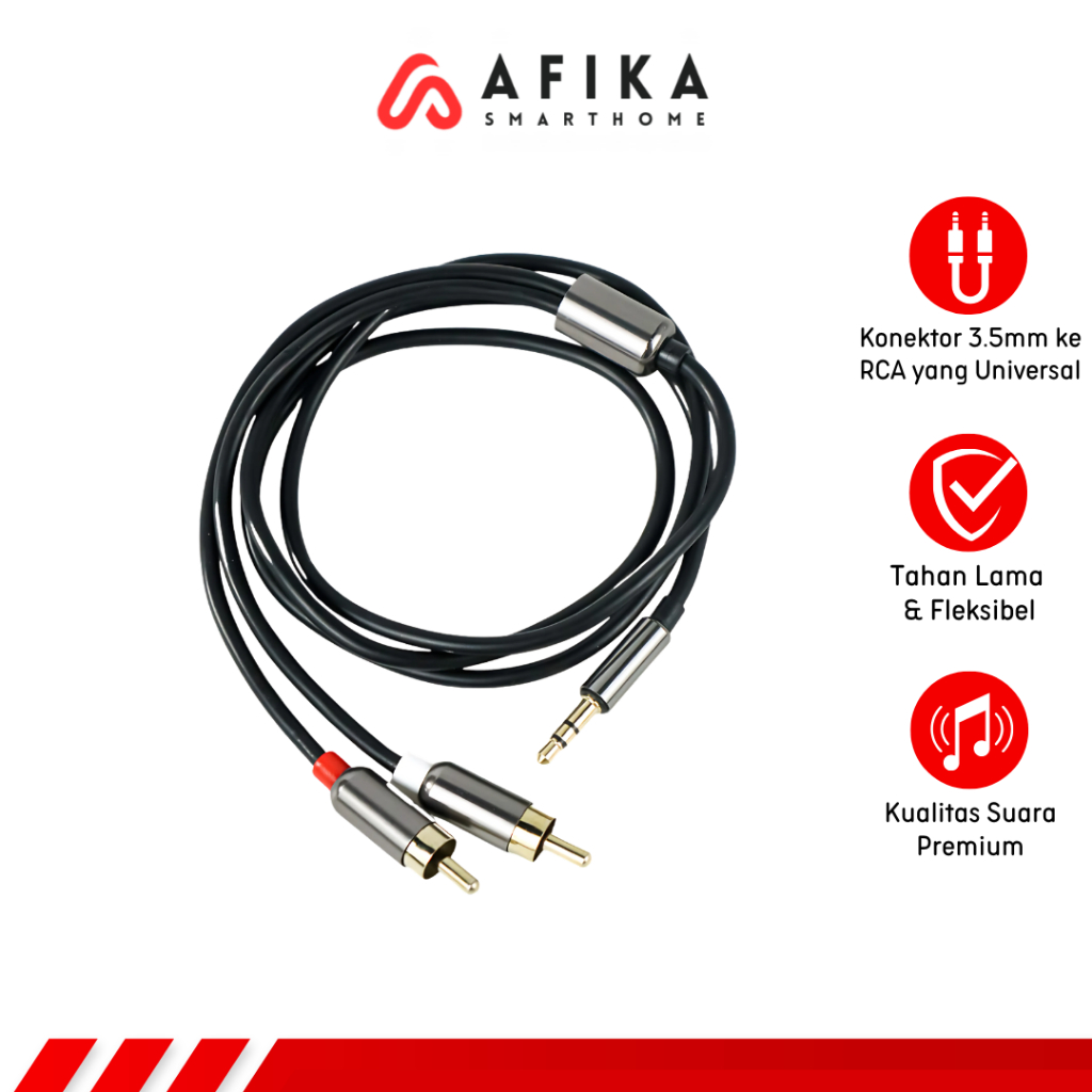 Jual Kabel Audio AUX 3.5mm Male to RCA Male 115cm | Shopee Indonesia