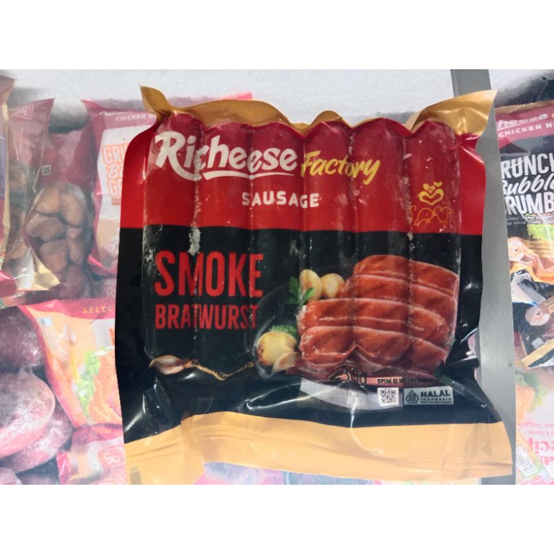 Jual Sosis ayam smoke bratwurst Richeese factory | Shopee Indonesia