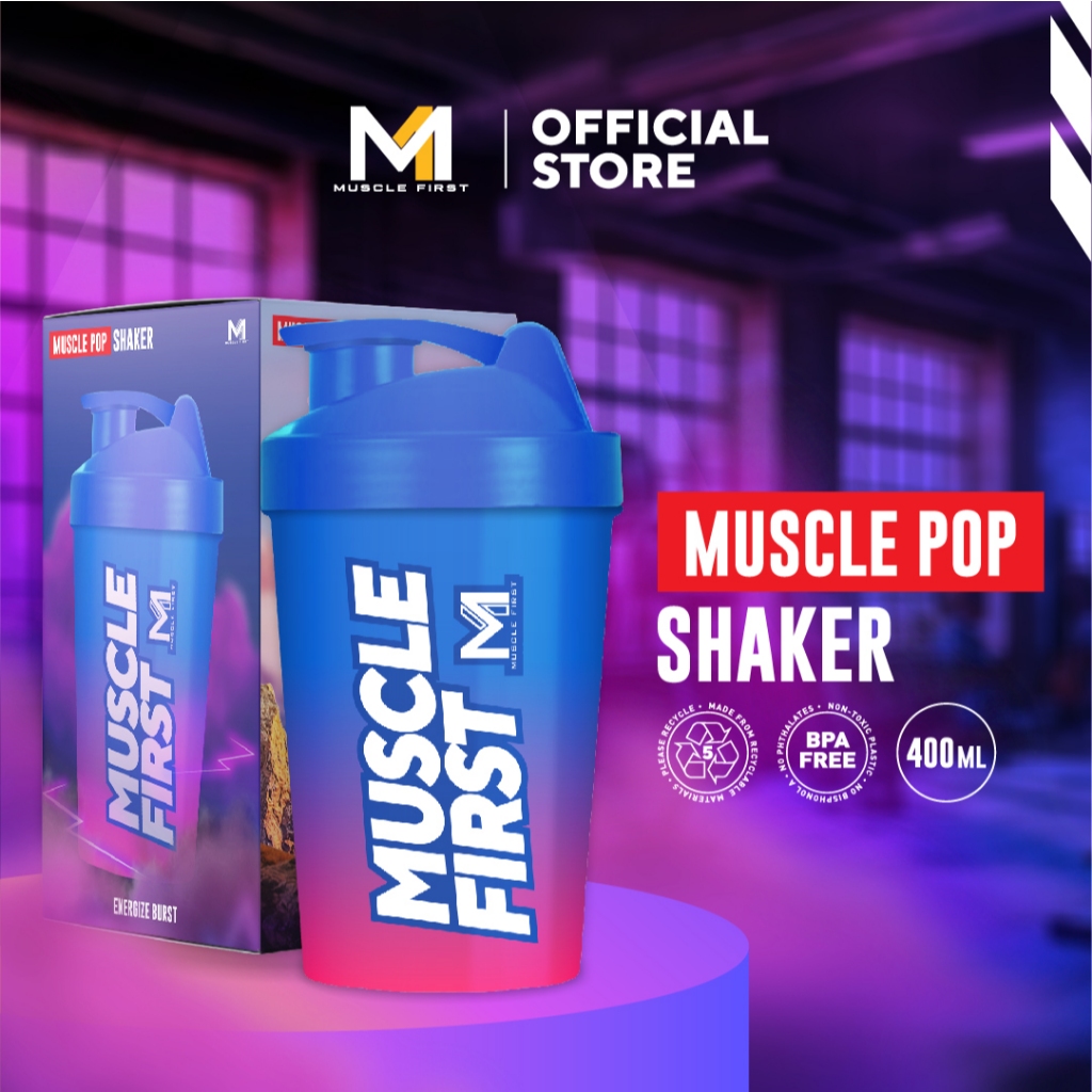 Jual MUSLCE FIRST Muscle Pop Shaker - Botol Shaker 400ml Aesthetic ...
