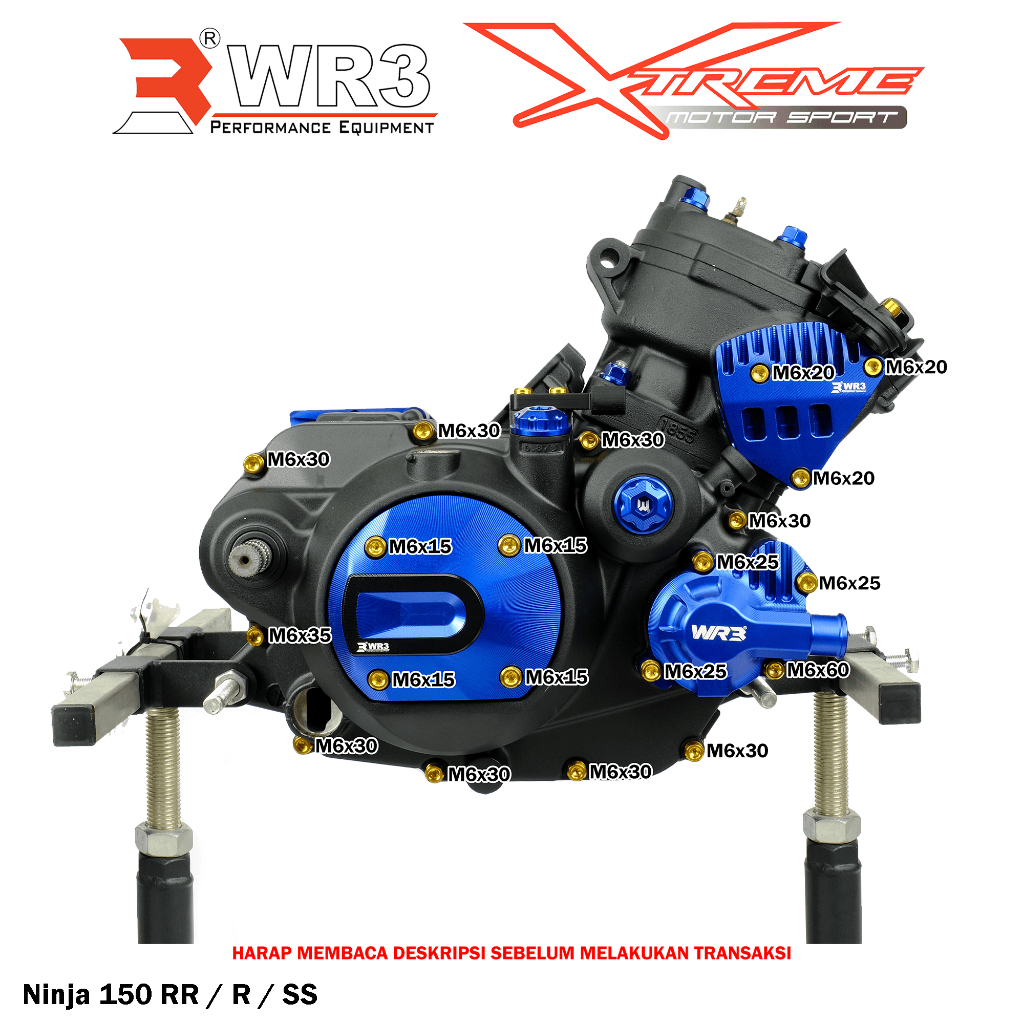 Jual Paketan Barang WR3 Cover Engine / Gear Depan / Kips / Top Magnet ...