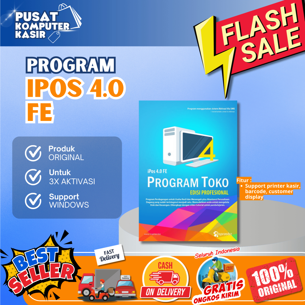 Jual Program Kasir Toko IPOS 4 FE | Program Kasir IPOS 4 FINAL EDITION ...